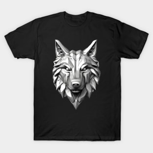 Realistic 3D Wolf Head T-Shirt